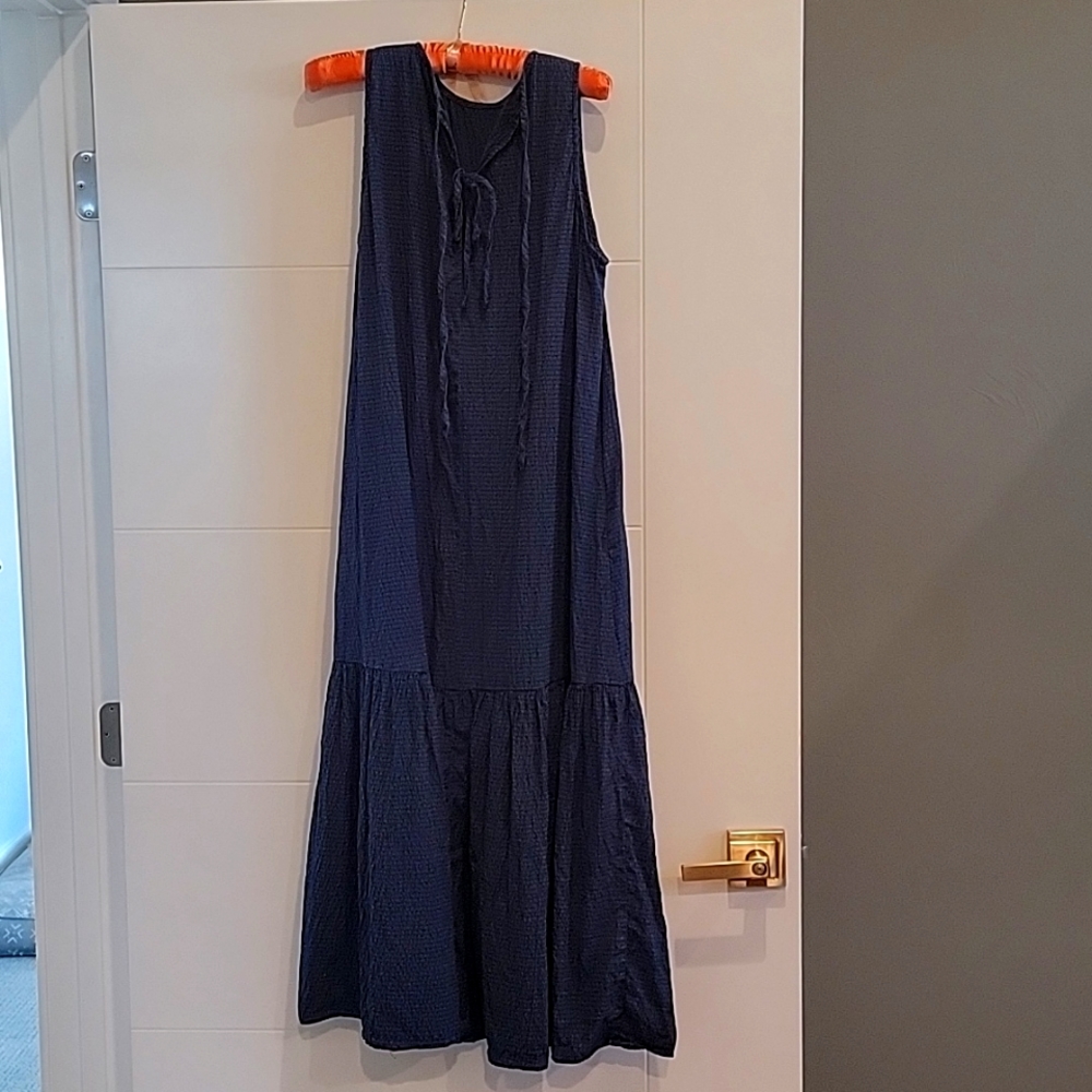 Zara long navy dress